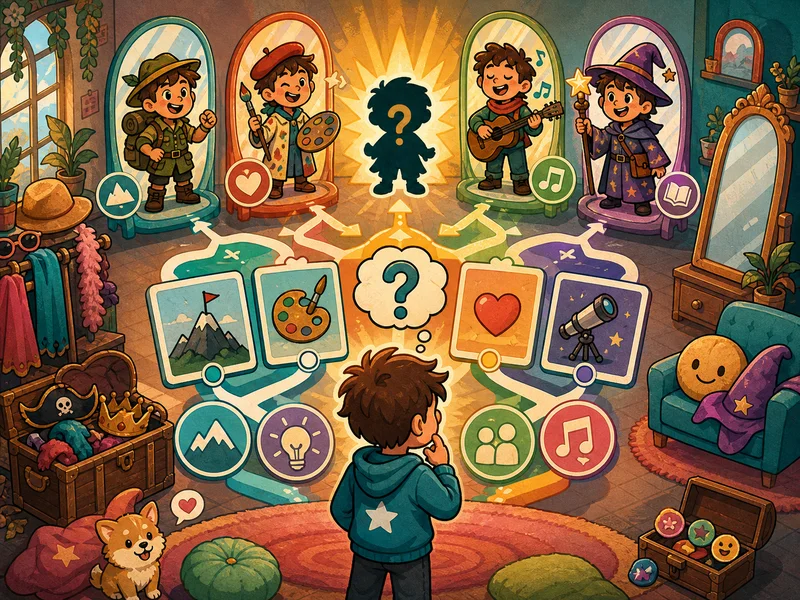 Hand-drawn personality game cover.